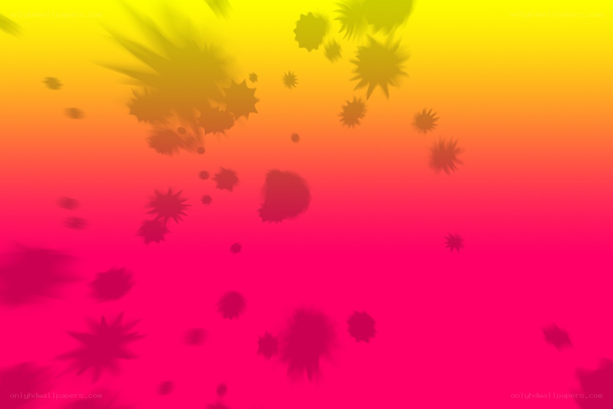 vibrant gradient with abstract shapes