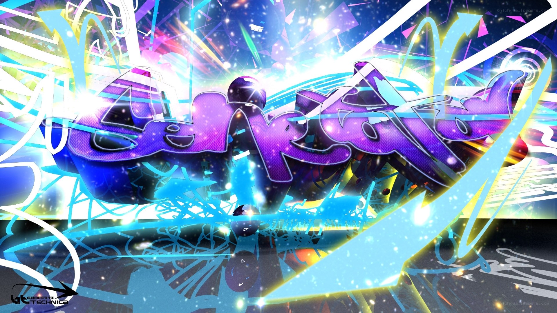 vibrant graffiti art design
