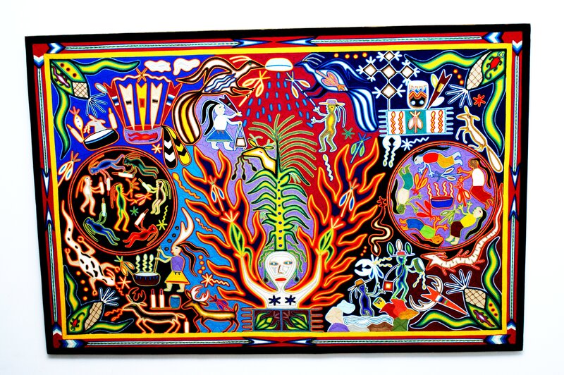vibrant indigenous textile art