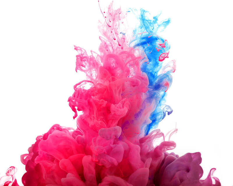 vibrant ink clouds in water