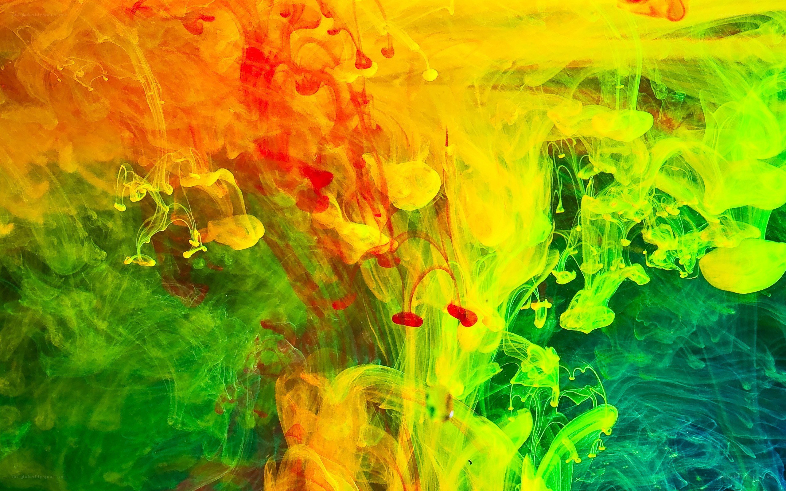 vibrant ink in water