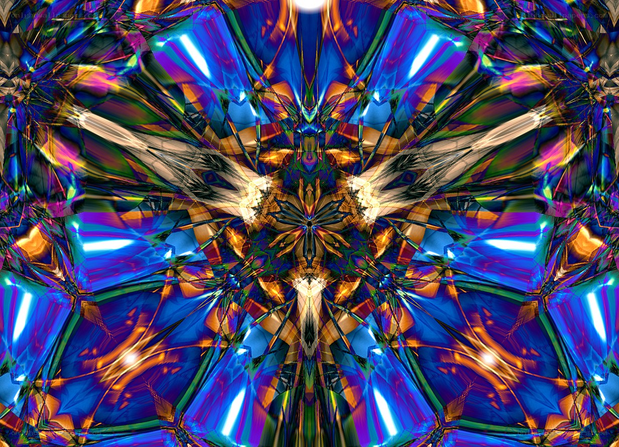 vibrant kaleidoscopic pattern