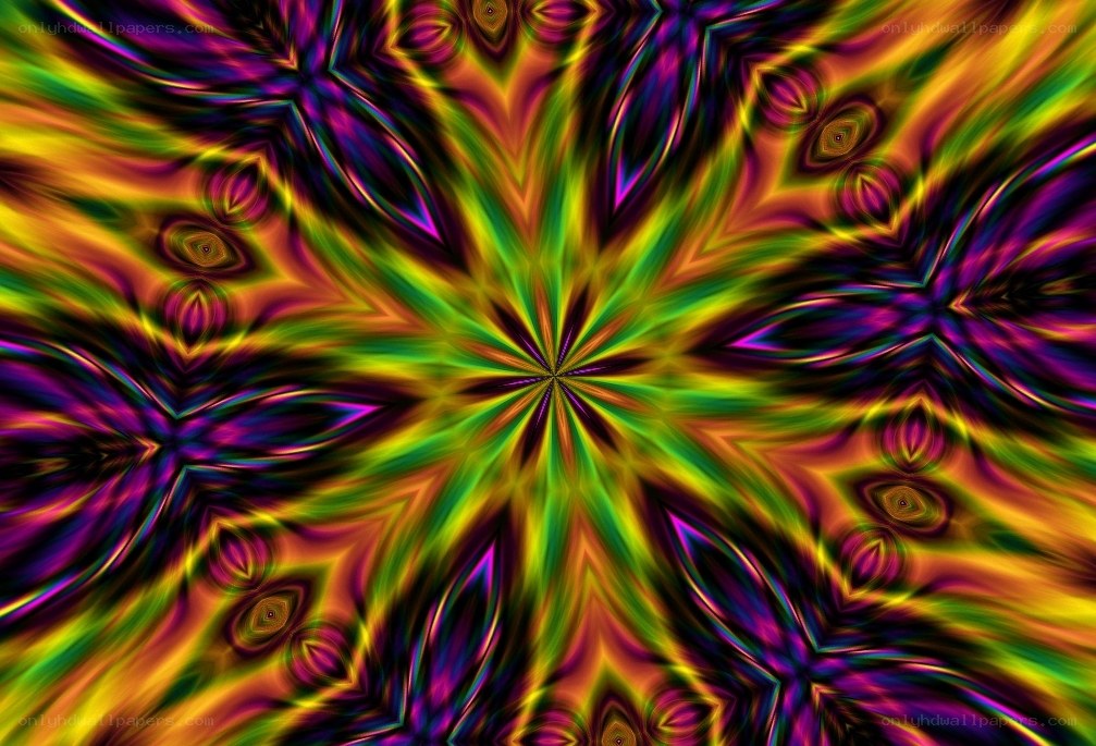 vibrant kaleidoscopic pattern