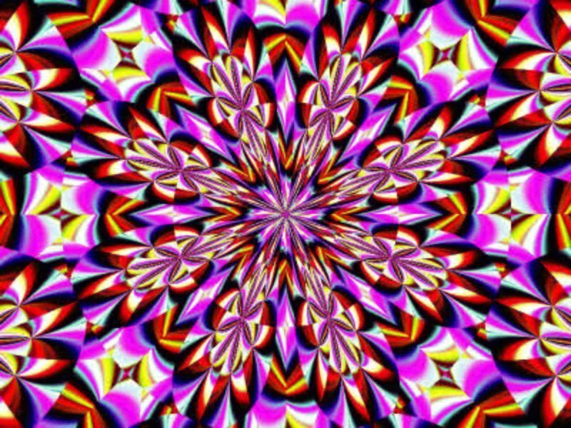 vibrant kaleidoscopic pattern