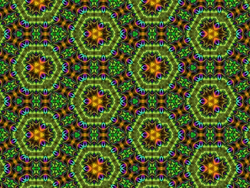 vibrant kaleidoscopic pattern