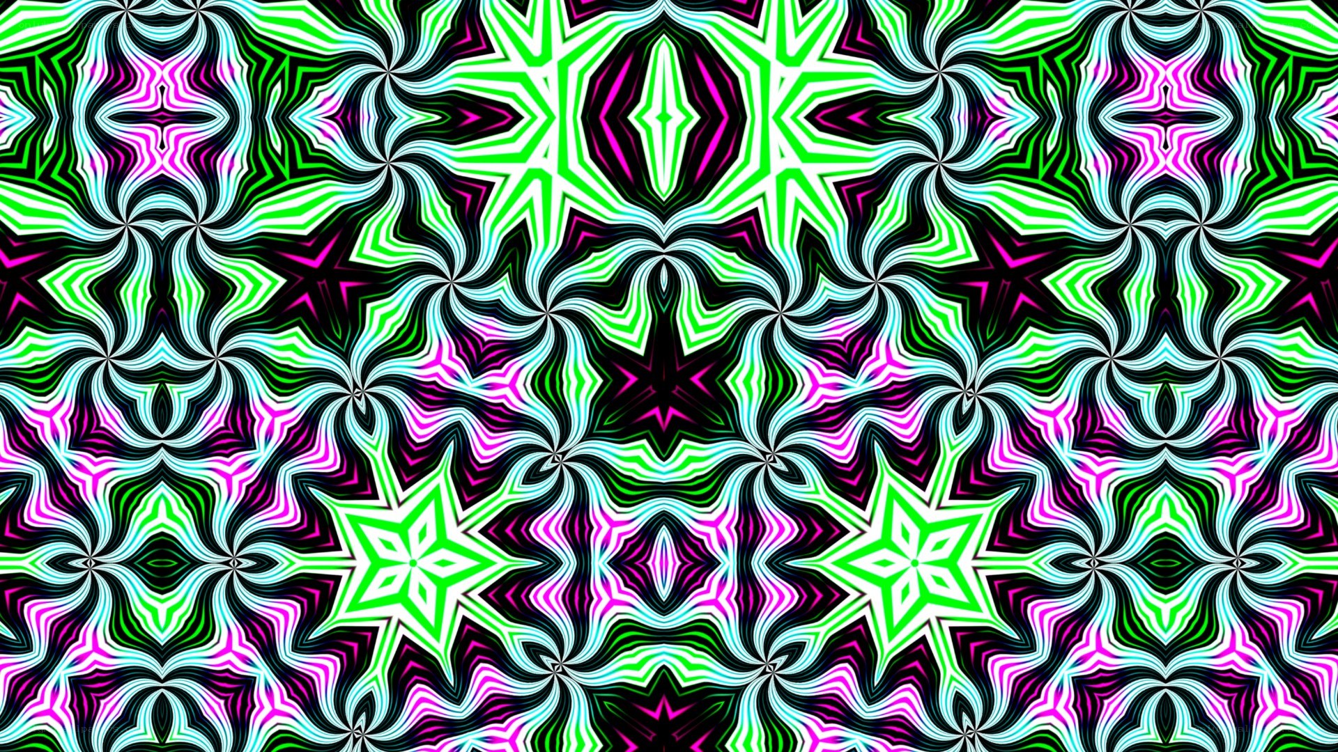 vibrant kaleidoscopic pattern