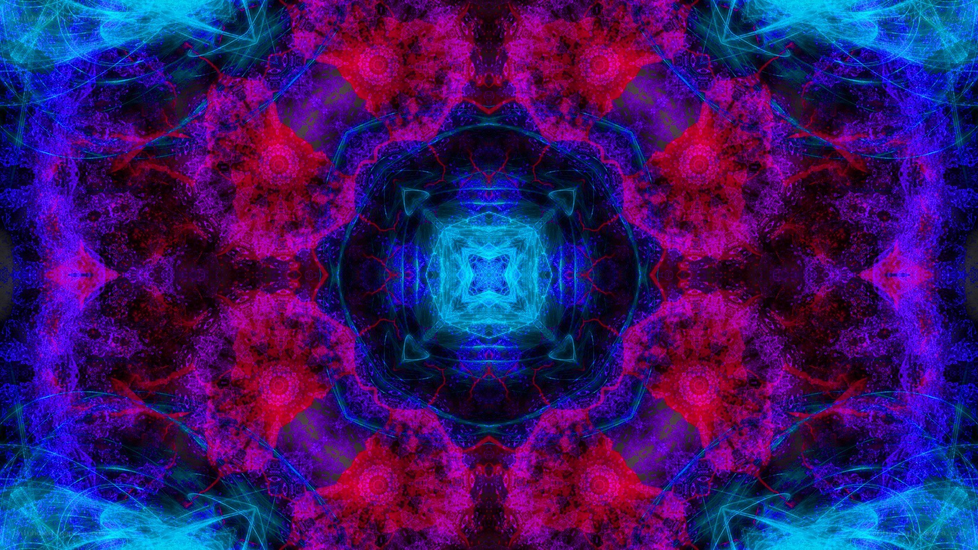 vibrant kaleidoscopic pattern