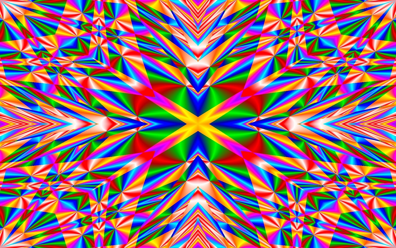 vibrant kaleidoscopic pattern