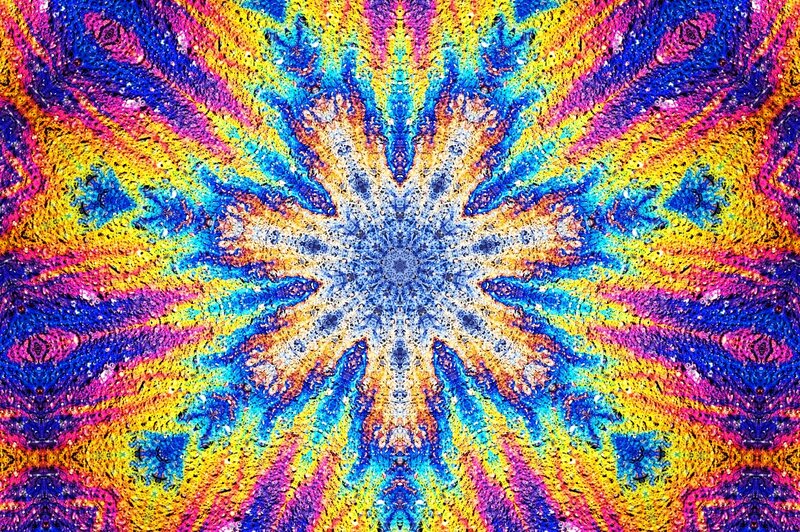 vibrant kaleidoscopic pattern