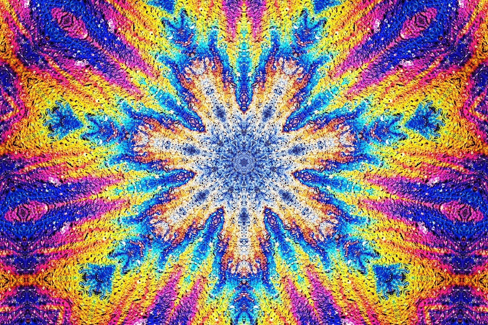 vibrant kaleidoscopic pattern