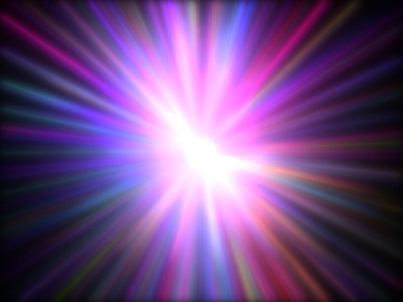 vibrant light burst