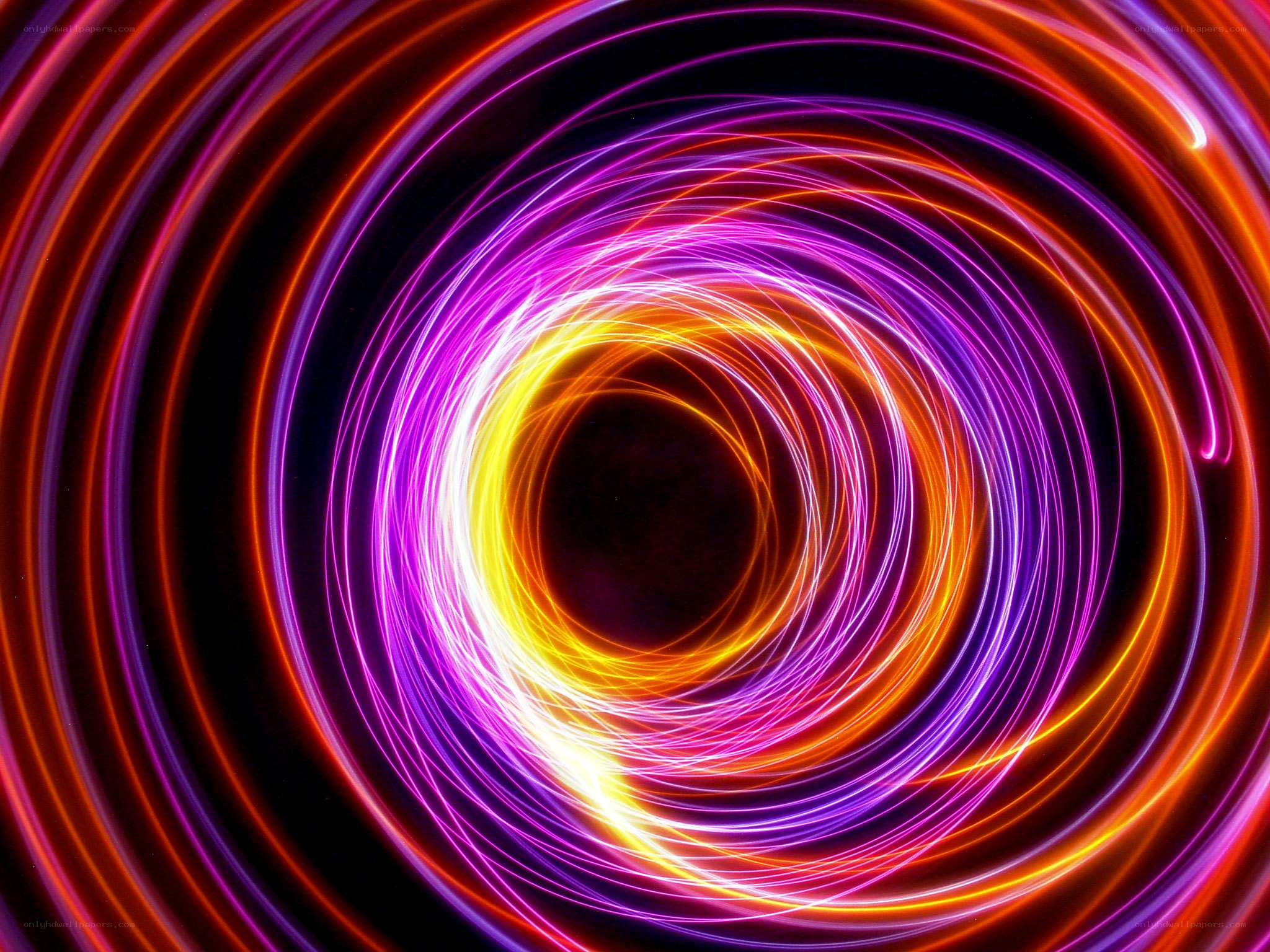 vibrant light spiral