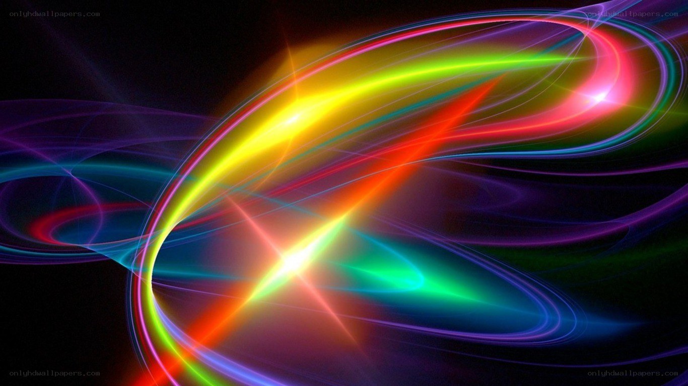 vibrant light streaks abstract art