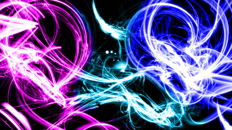 vibrant light streaks abstract art