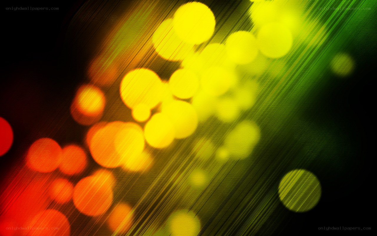 vibrant light streaks and bokeh