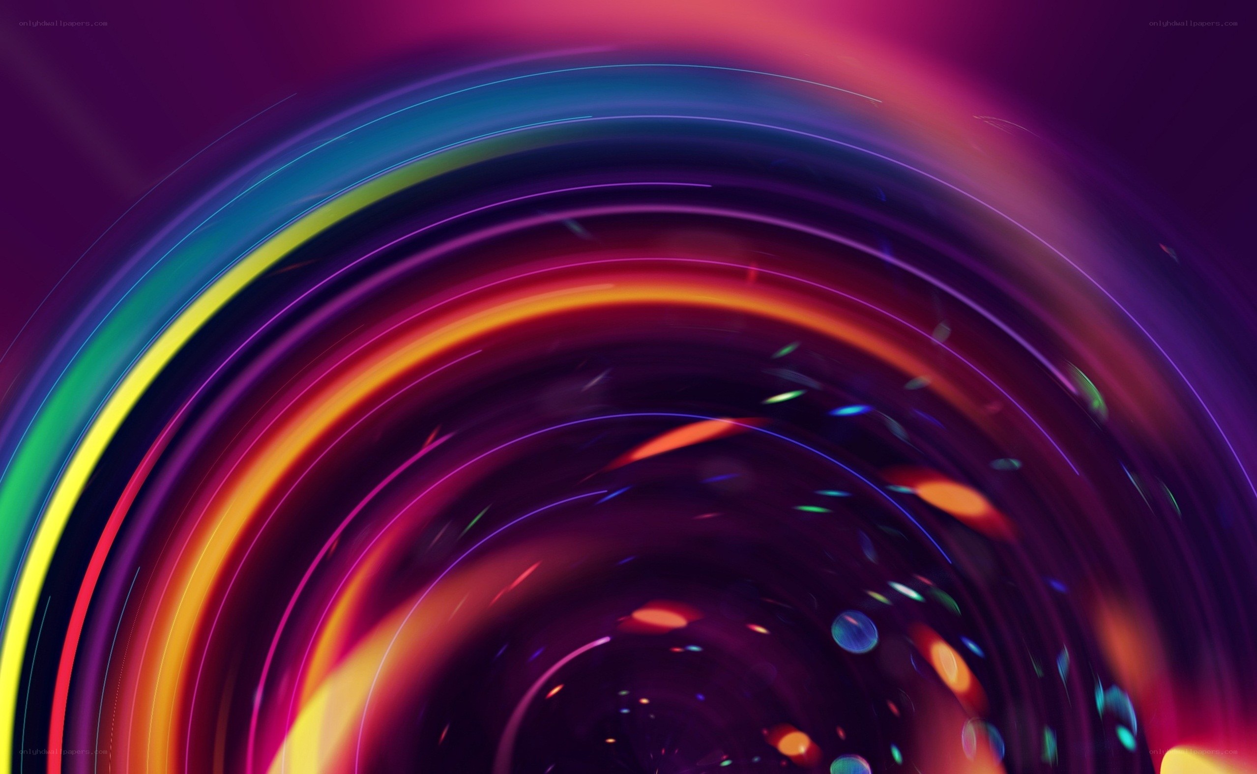 vibrant light swirl tunnel
