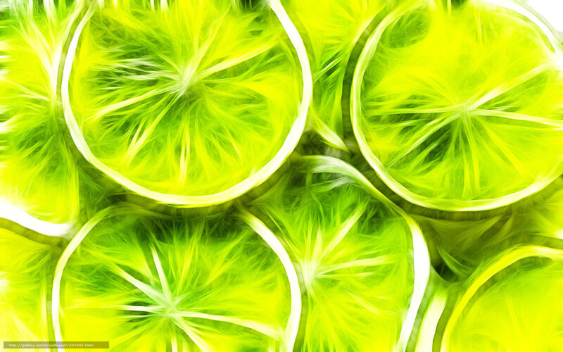 vibrant lime slices abstract