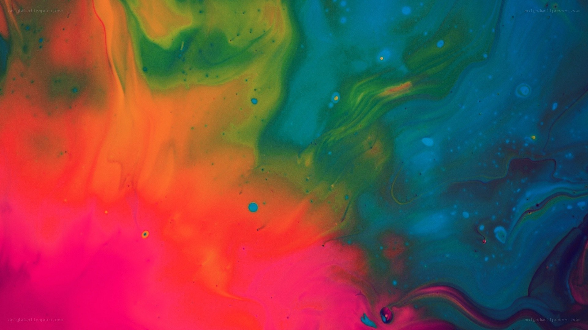 vibrant liquid color swirl