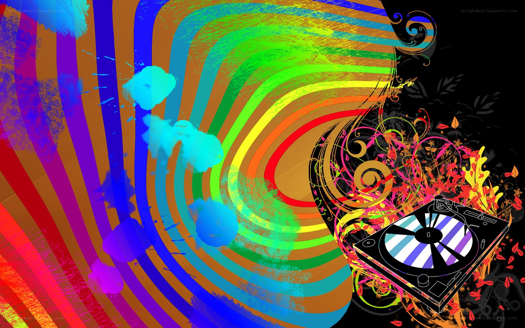 vibrant music abstract art
