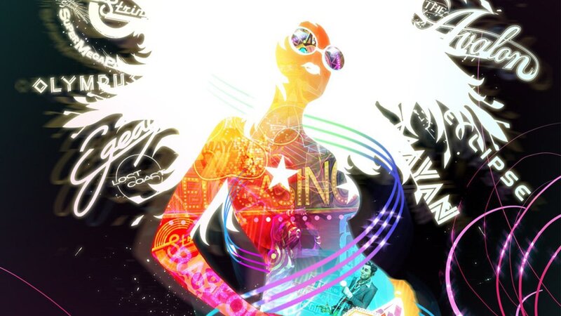 vibrant music collage artwork