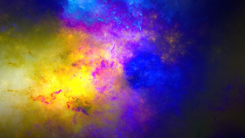 vibrant nebula cloud