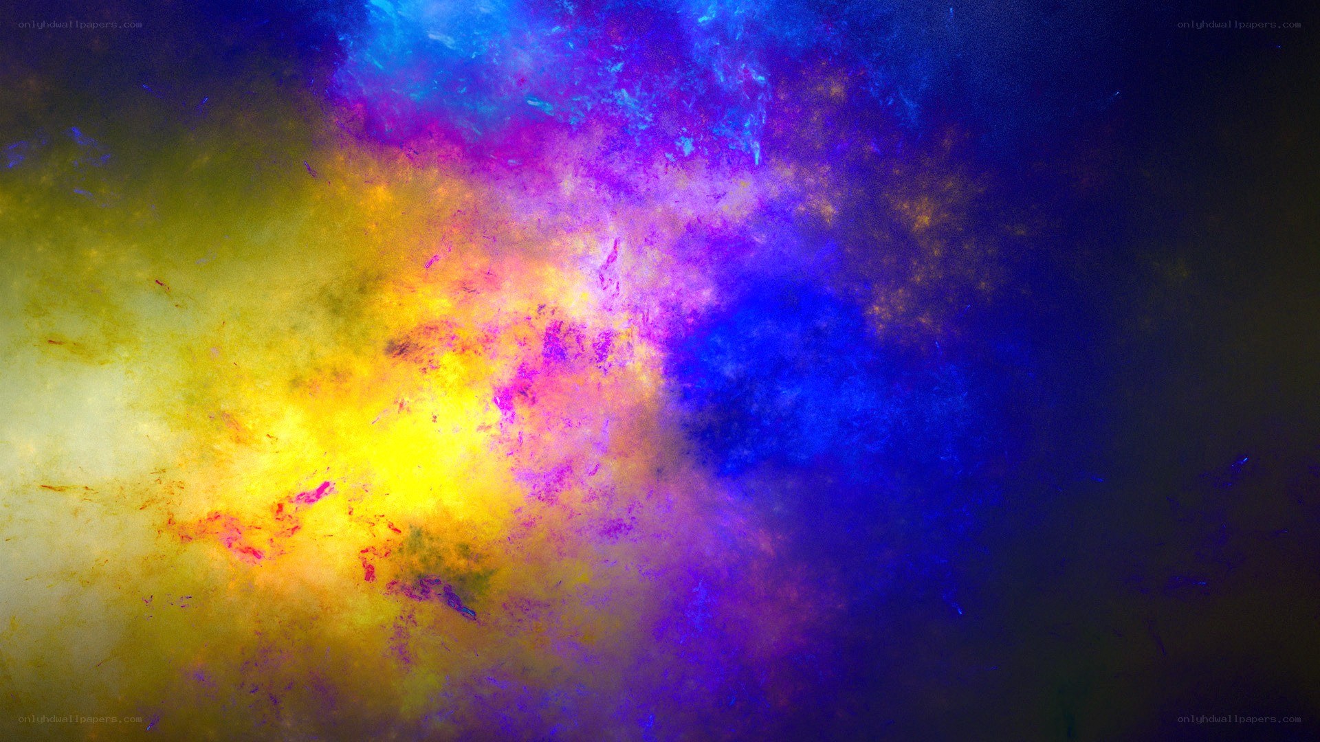 vibrant nebula cloud