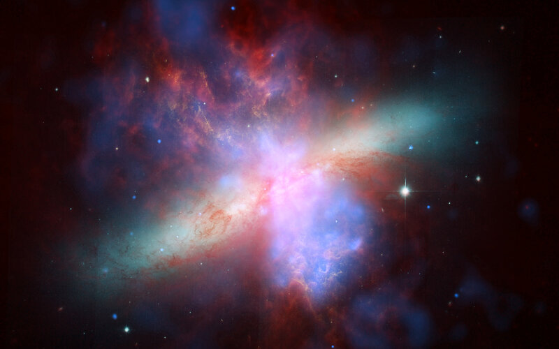Vibrant nebula in deep space