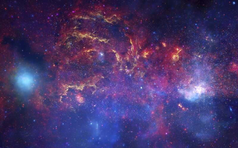 vibrant nebula in deep space