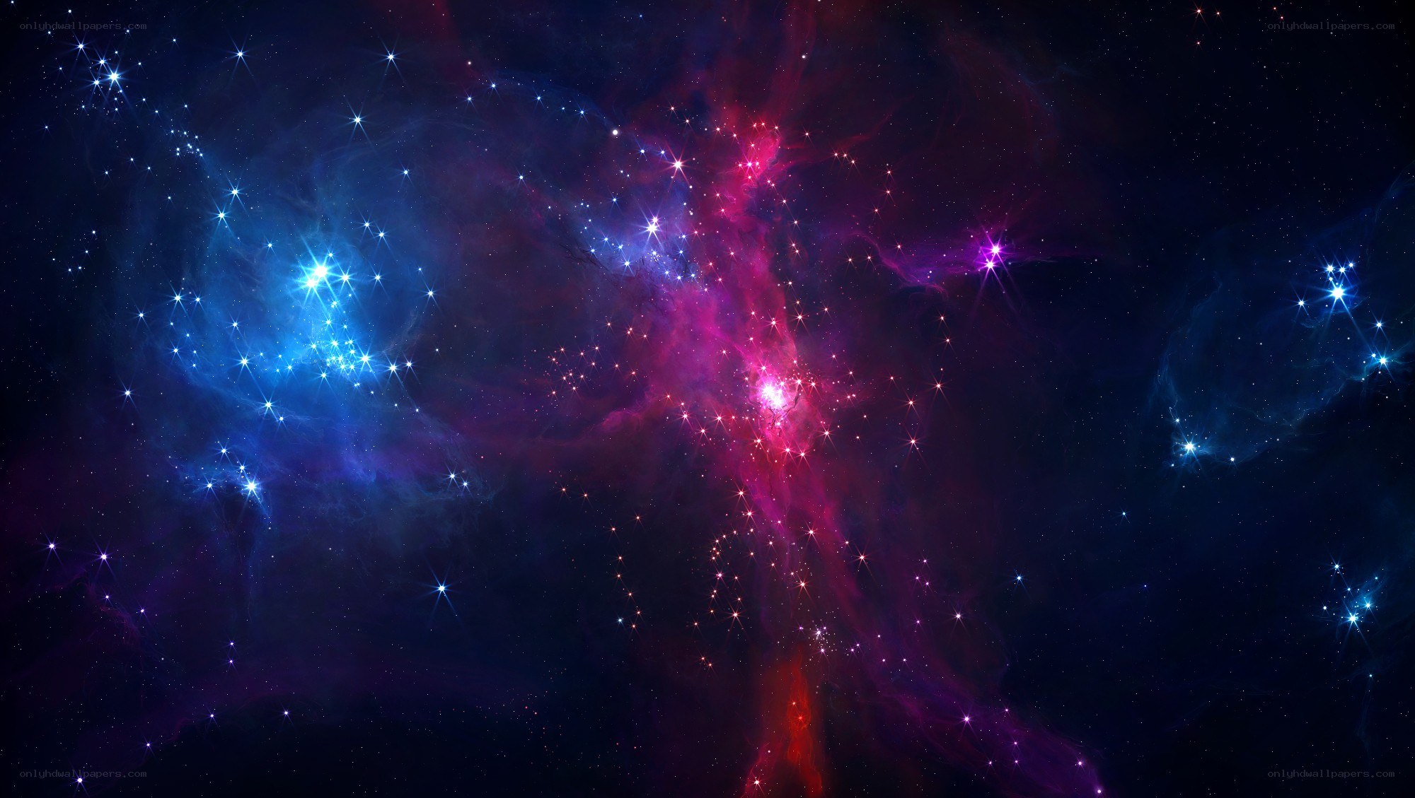 vibrant nebula in deep space