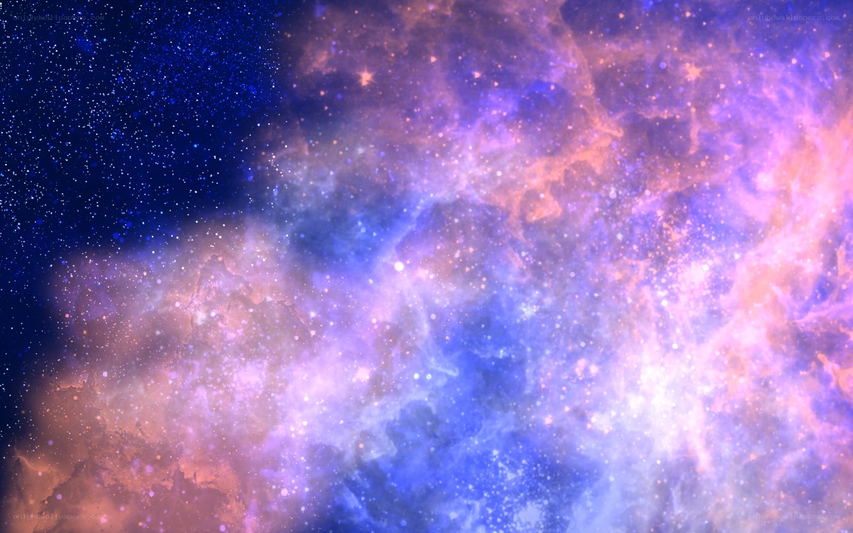 vibrant nebula in space