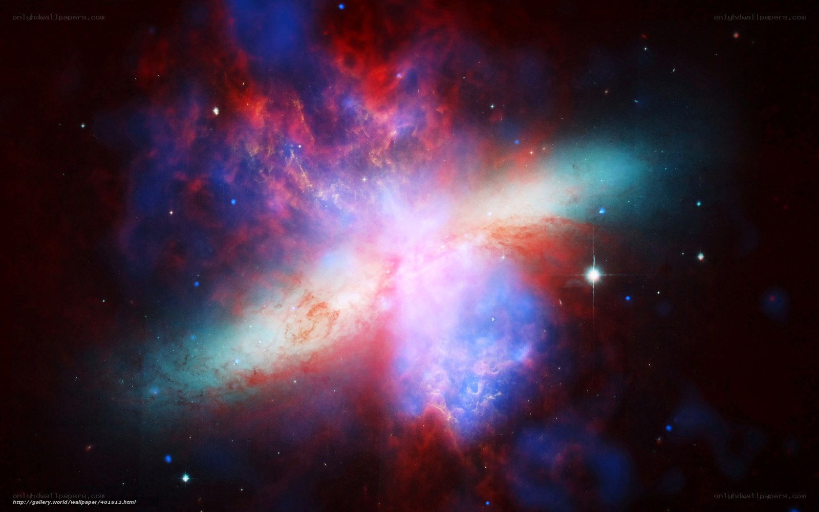 vibrant nebula in space
