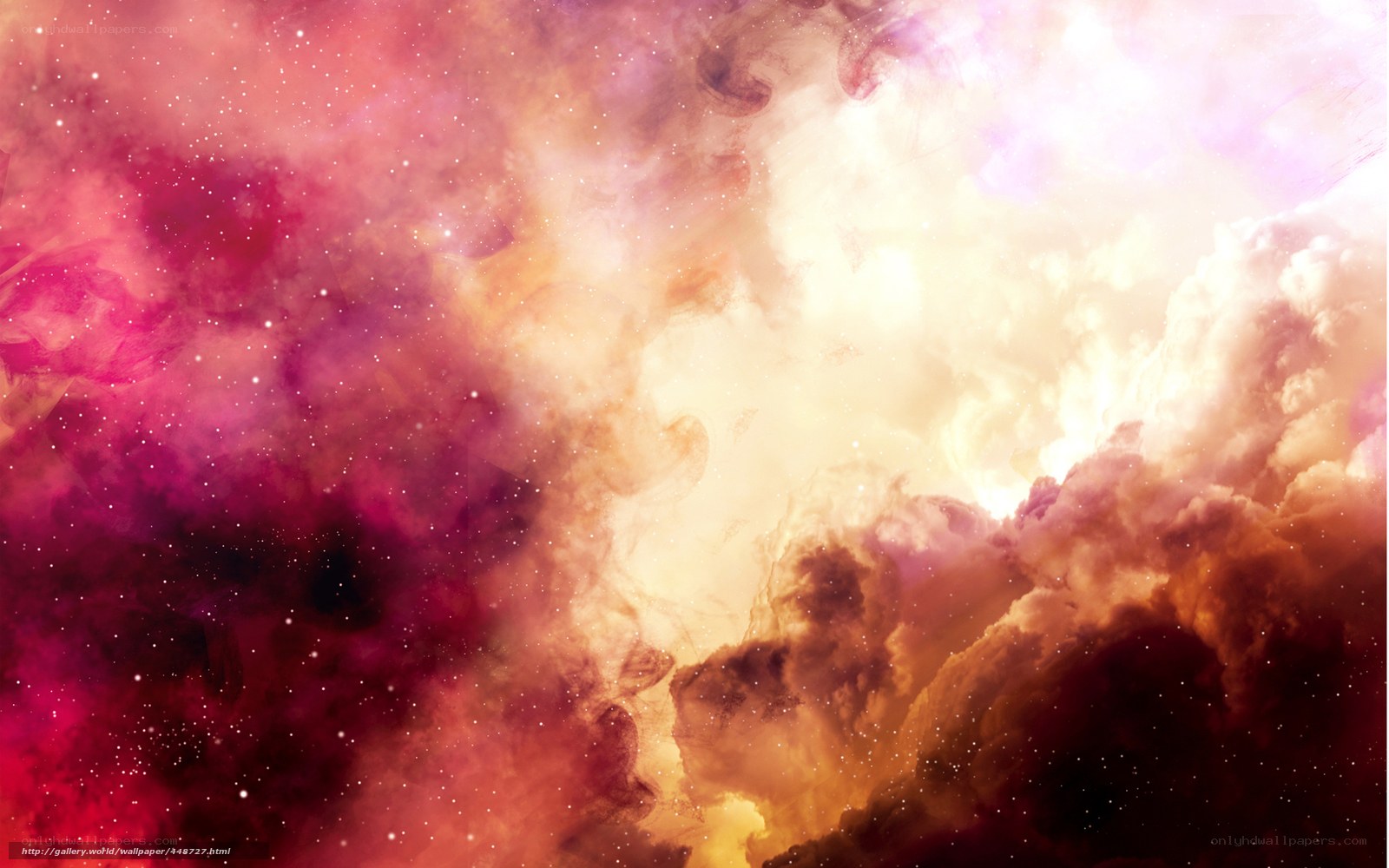 vibrant nebula in space