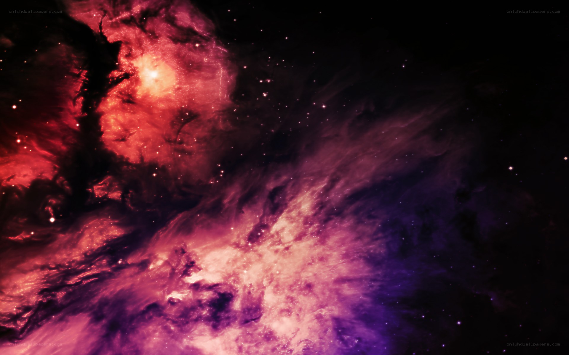 vibrant nebula in space