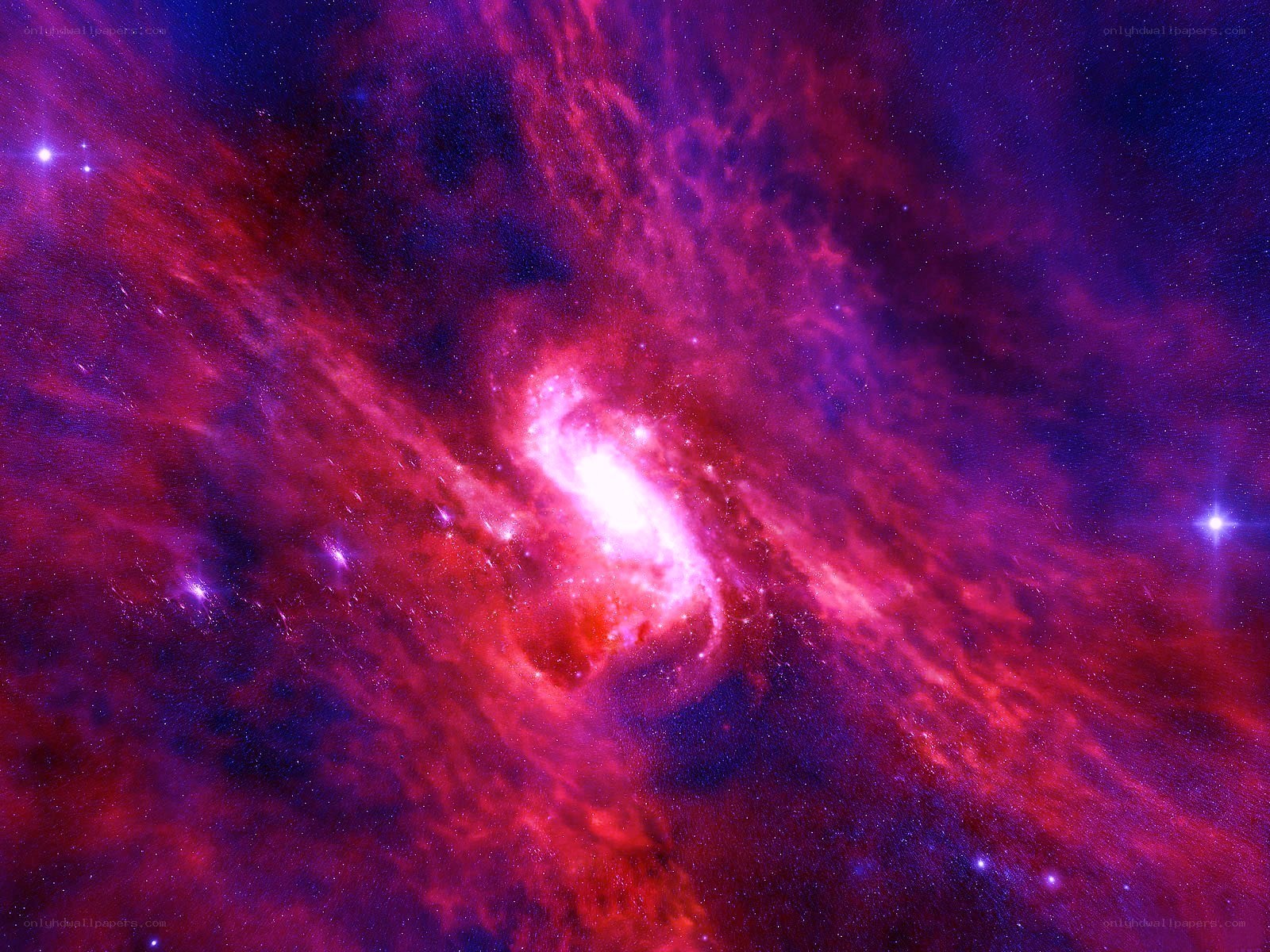 Vibrant nebula in space