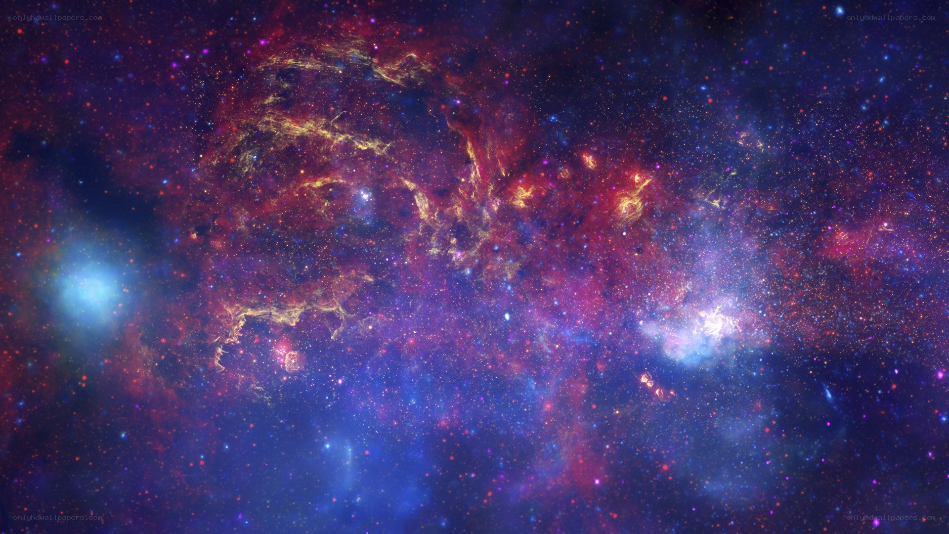 vibrant nebula in space