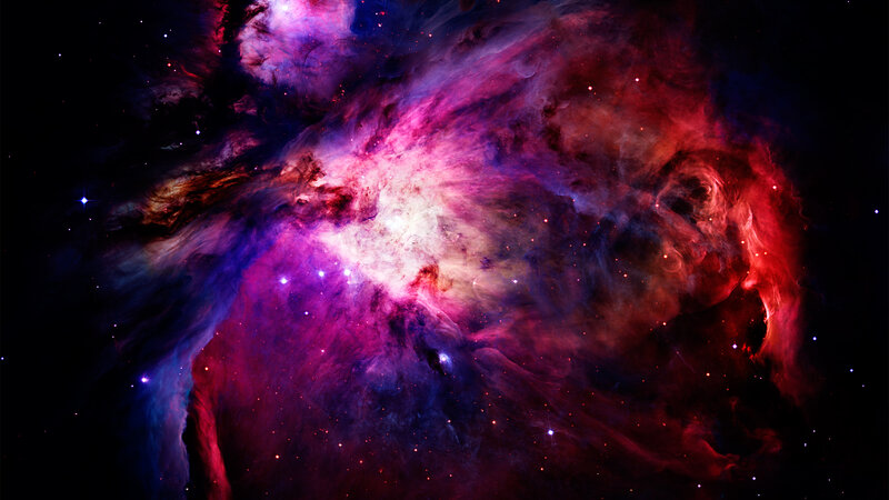 vibrant nebula in space