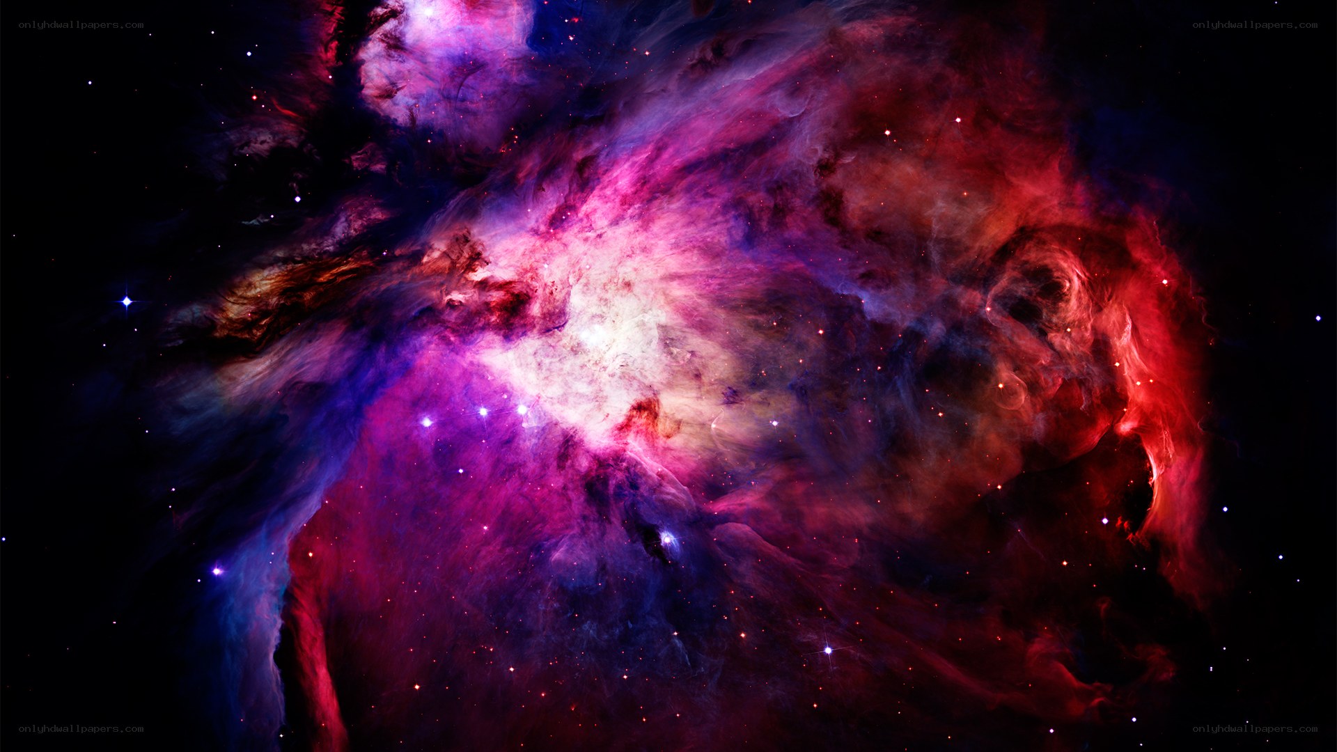 vibrant nebula in space
