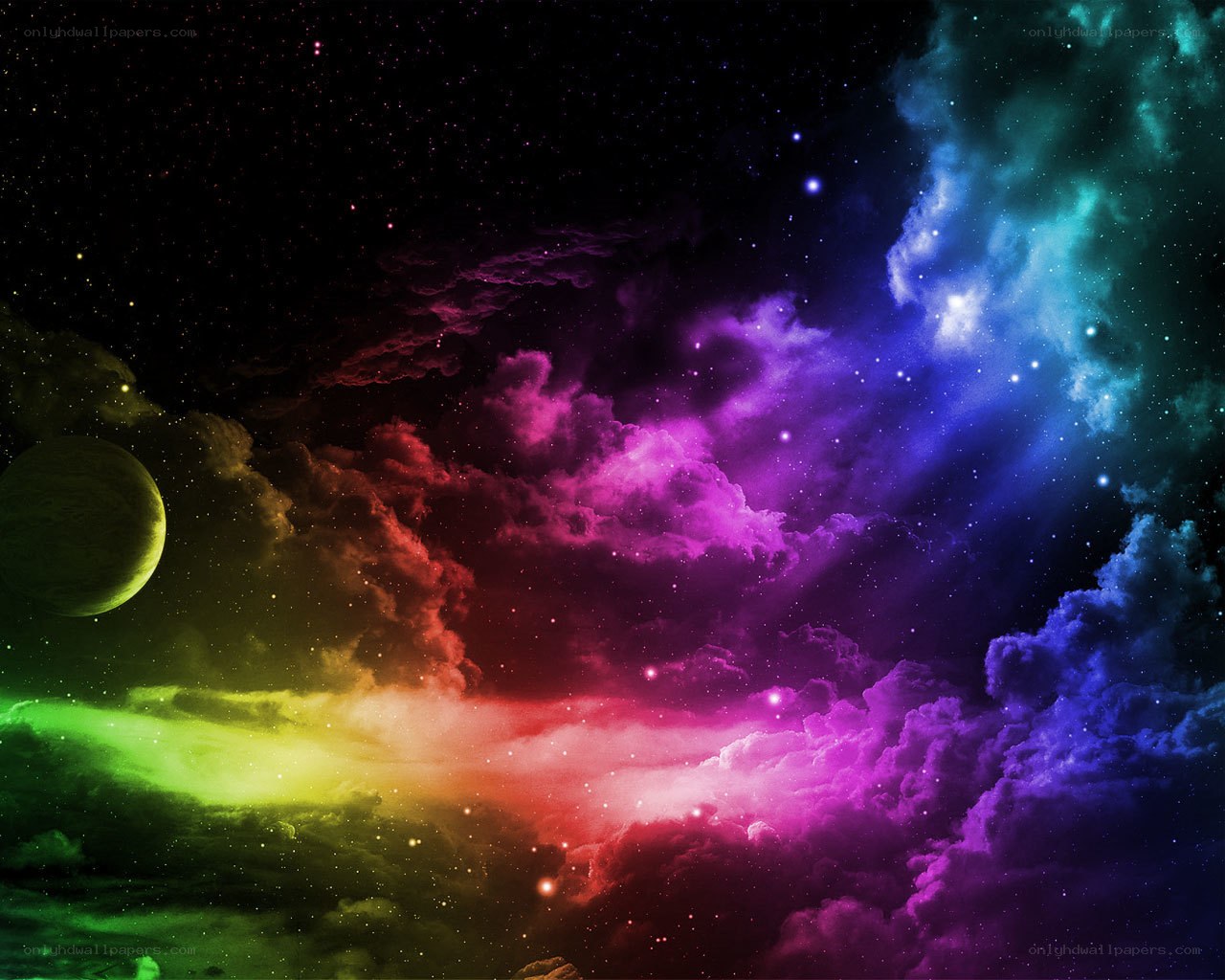 vibrant nebula in space