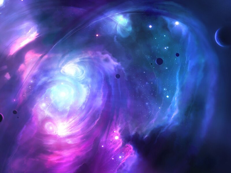 vibrant nebula in space