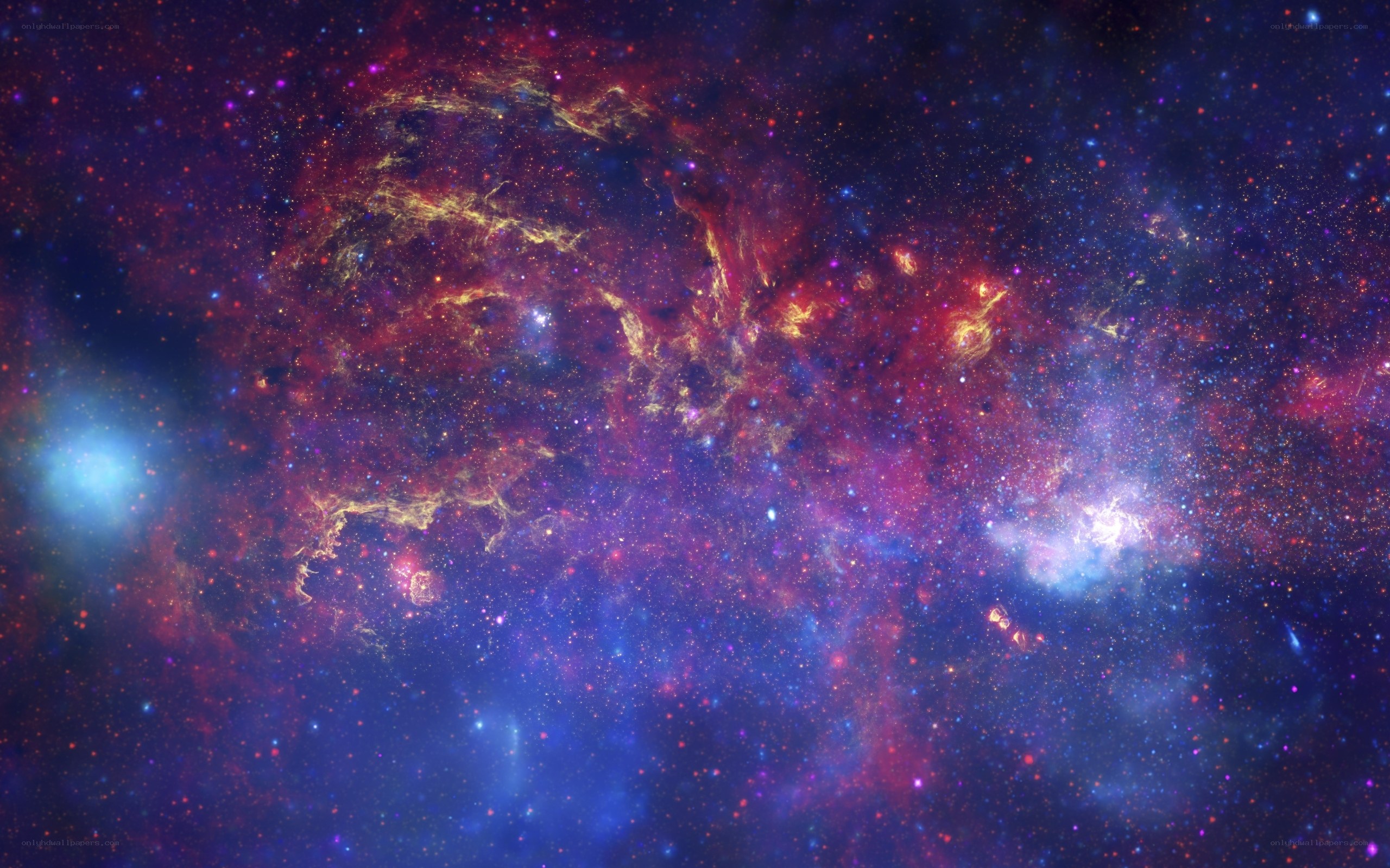 vibrant nebula in space