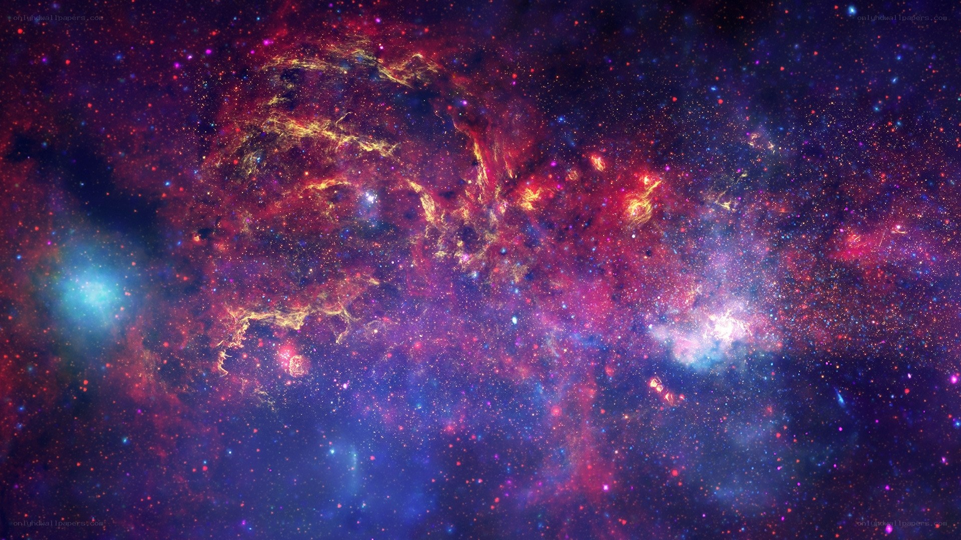 vibrant nebula in space