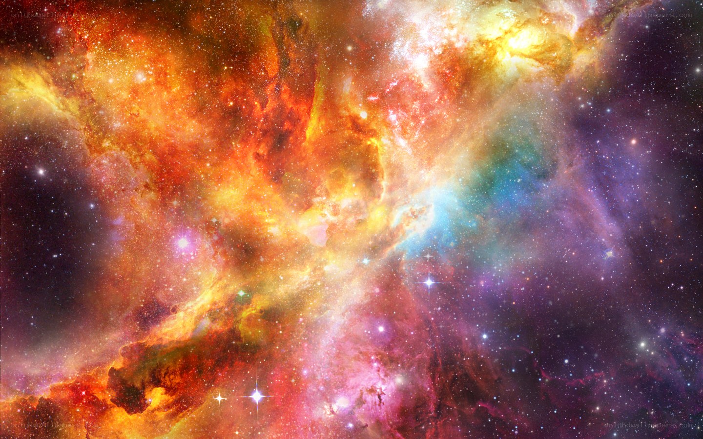 vibrant nebula in space