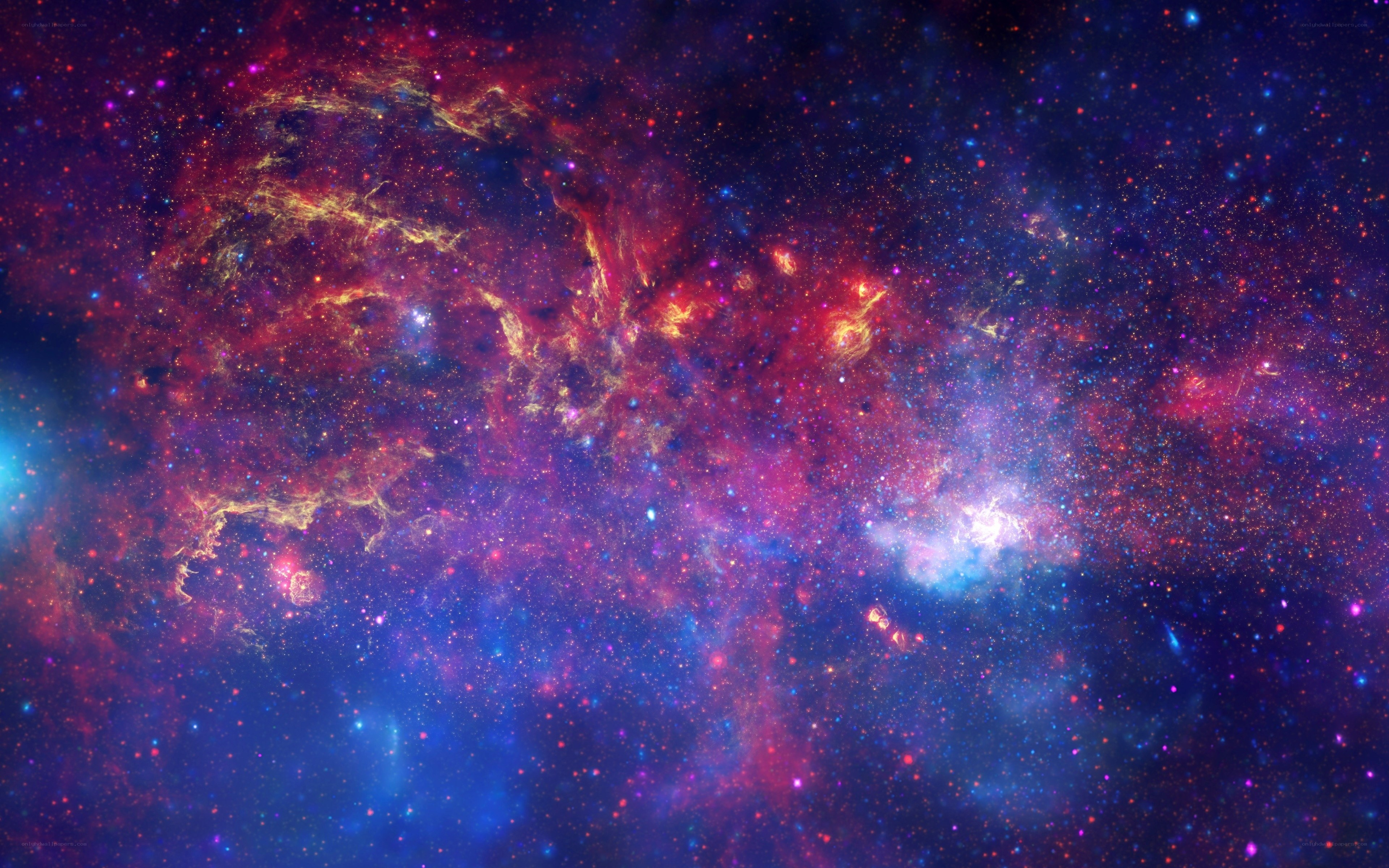 vibrant nebula in space