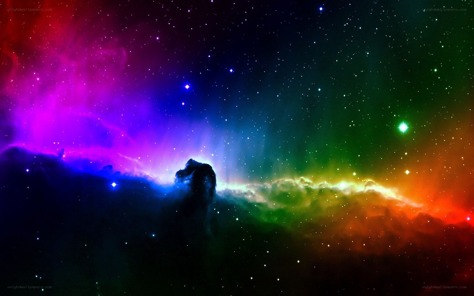 vibrant nebula in space