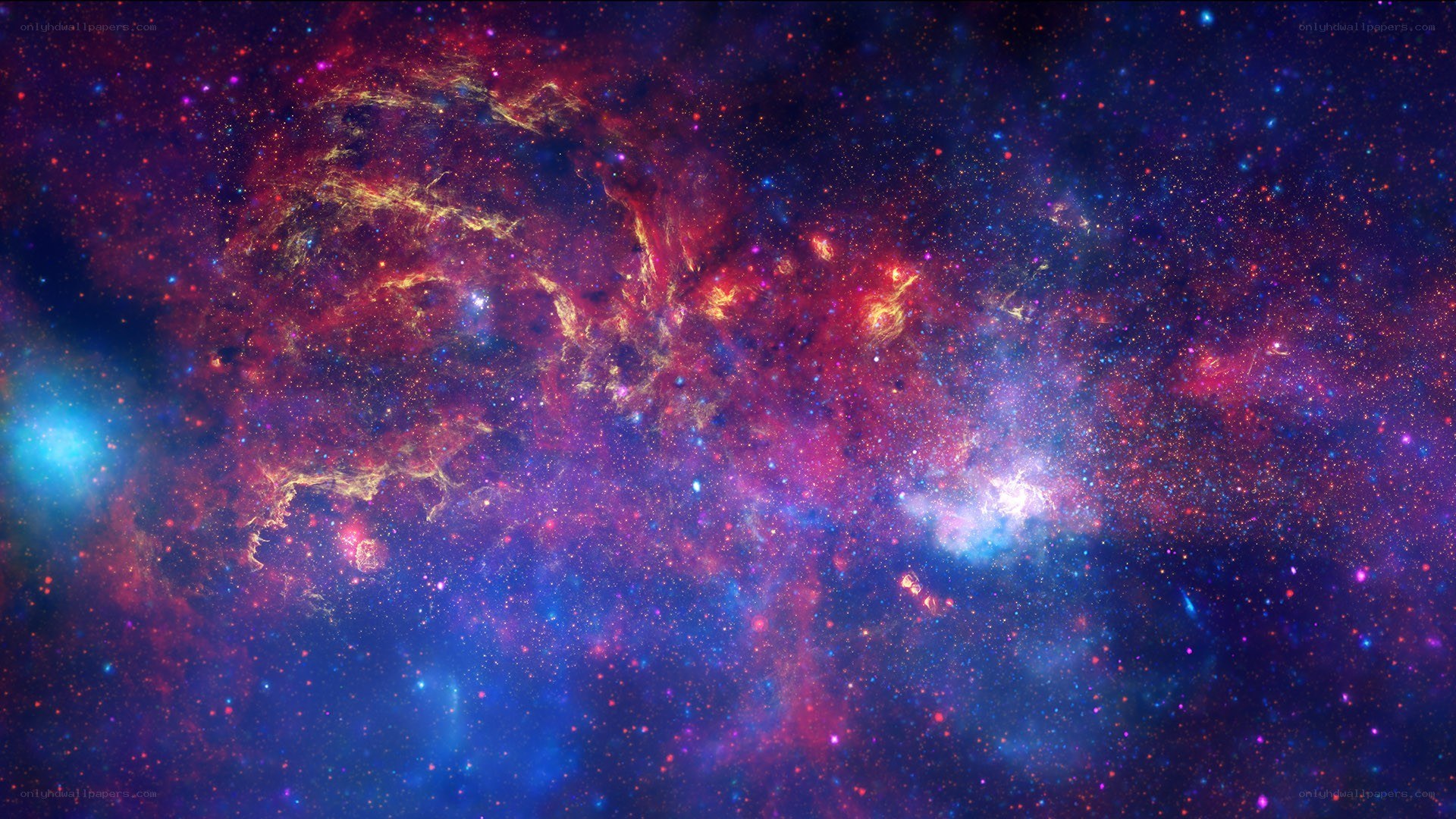 vibrant nebula in space