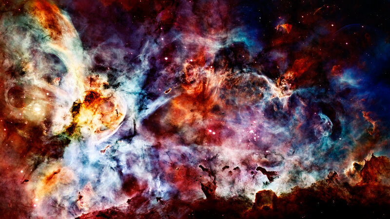 vibrant nebula in space