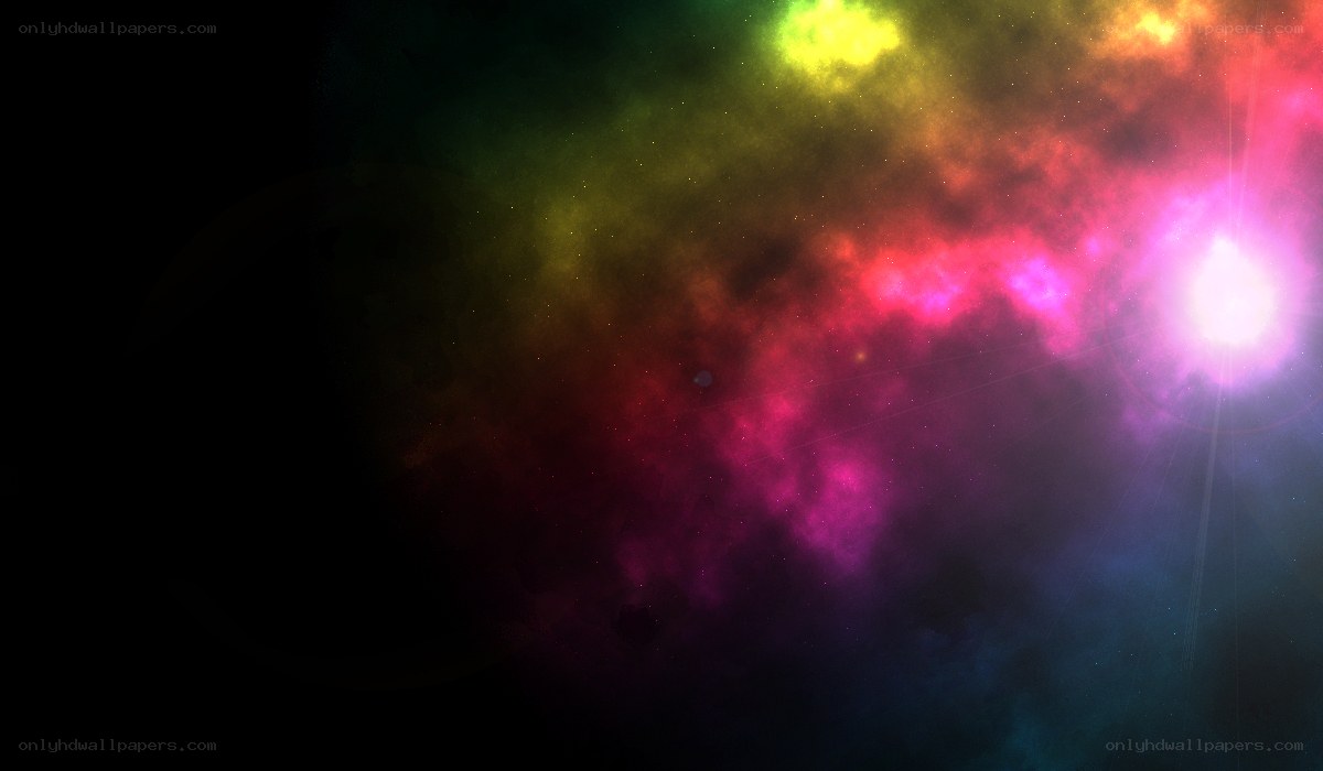 vibrant nebula in space