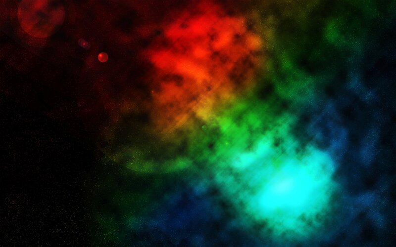 vibrant nebula in space