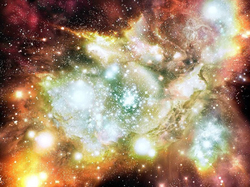 vibrant nebula in space
