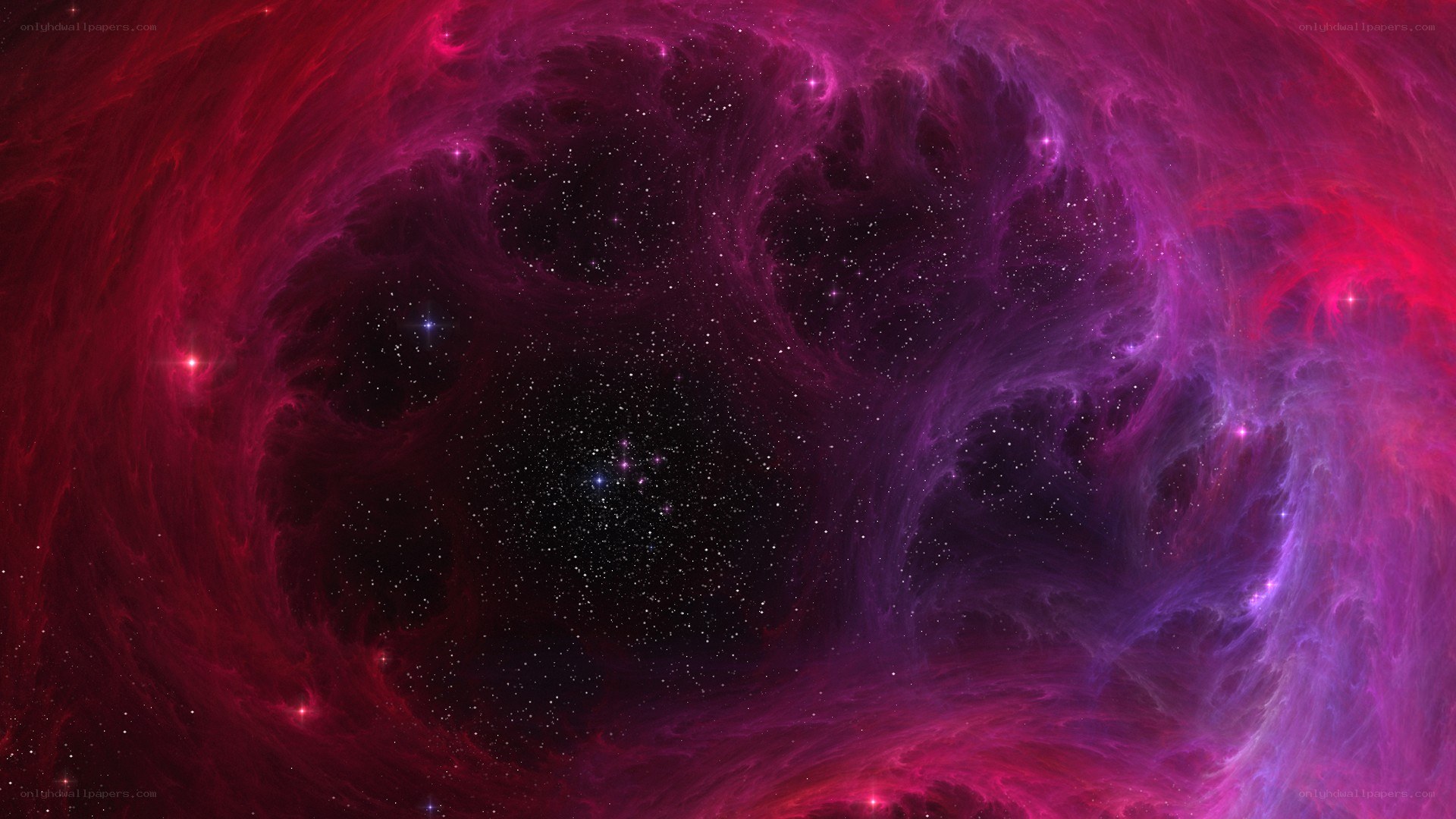 vibrant nebula in space